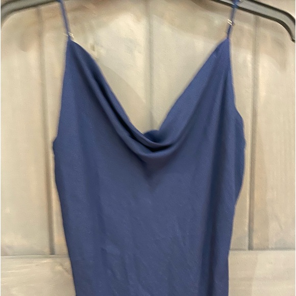 Sadie cowl navy silk dress Fabrik 
Size Large 
 Holiday  dress - Picture 2 of 6